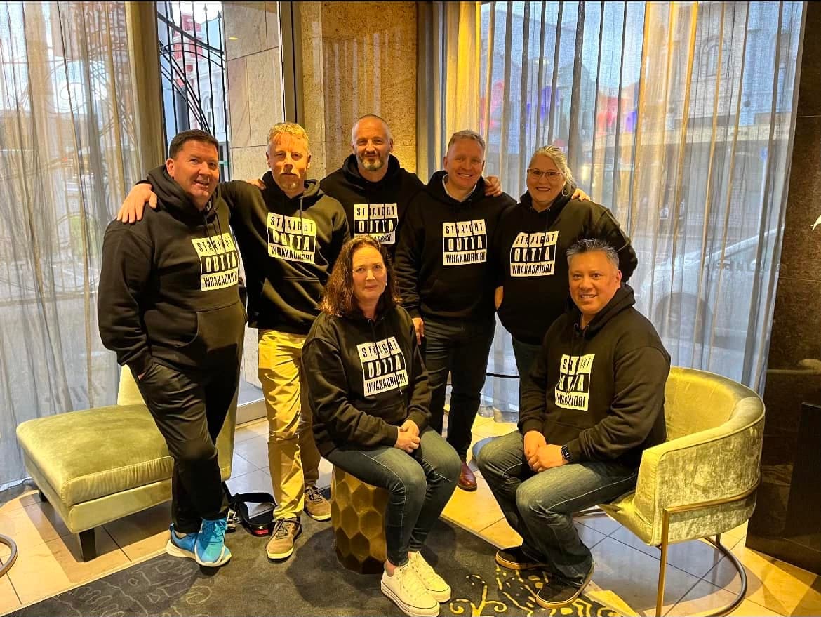 Straight Outta Whakaoriori — custom printed hoodies