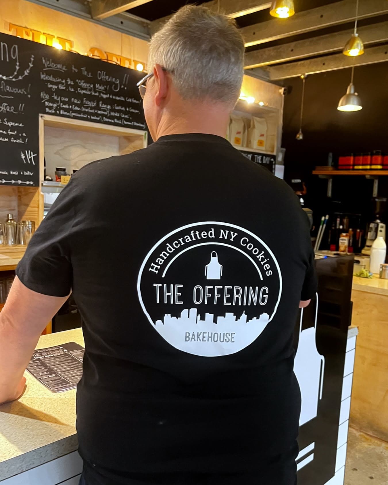 The Offering Bakehouse back-print tees