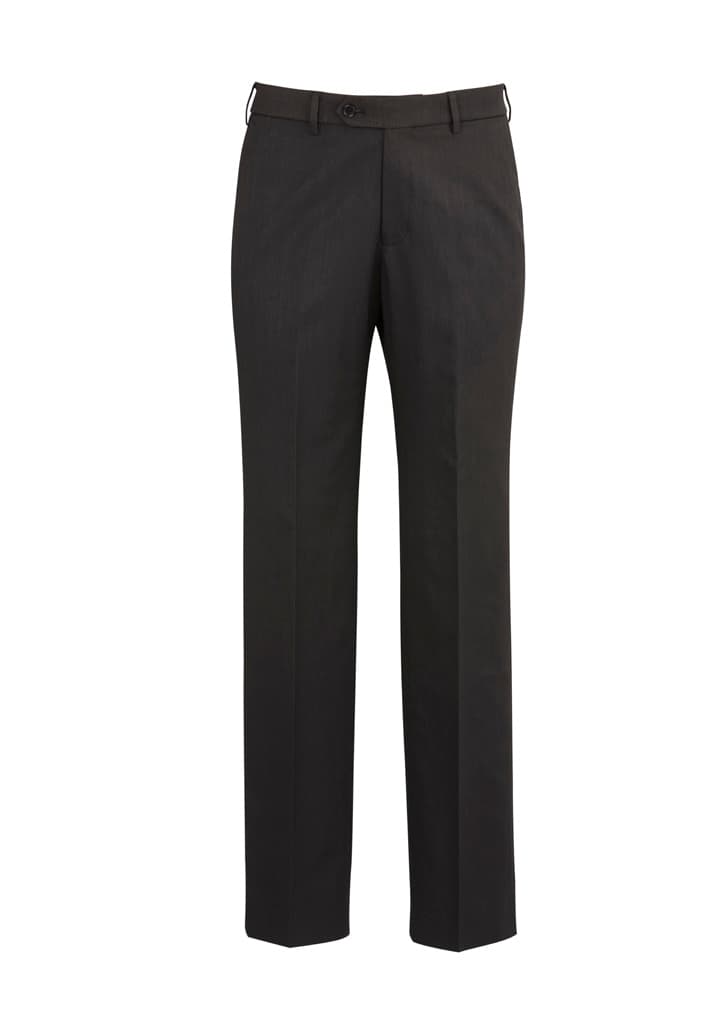 Cool Stretch Mens Flat Front Pant (Regular) — Charcoal