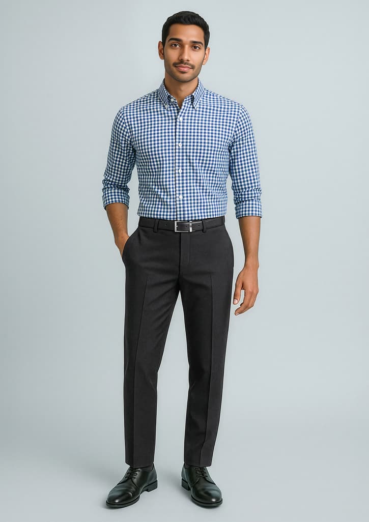 Cool Stretch Mens Slimline Pant — Black