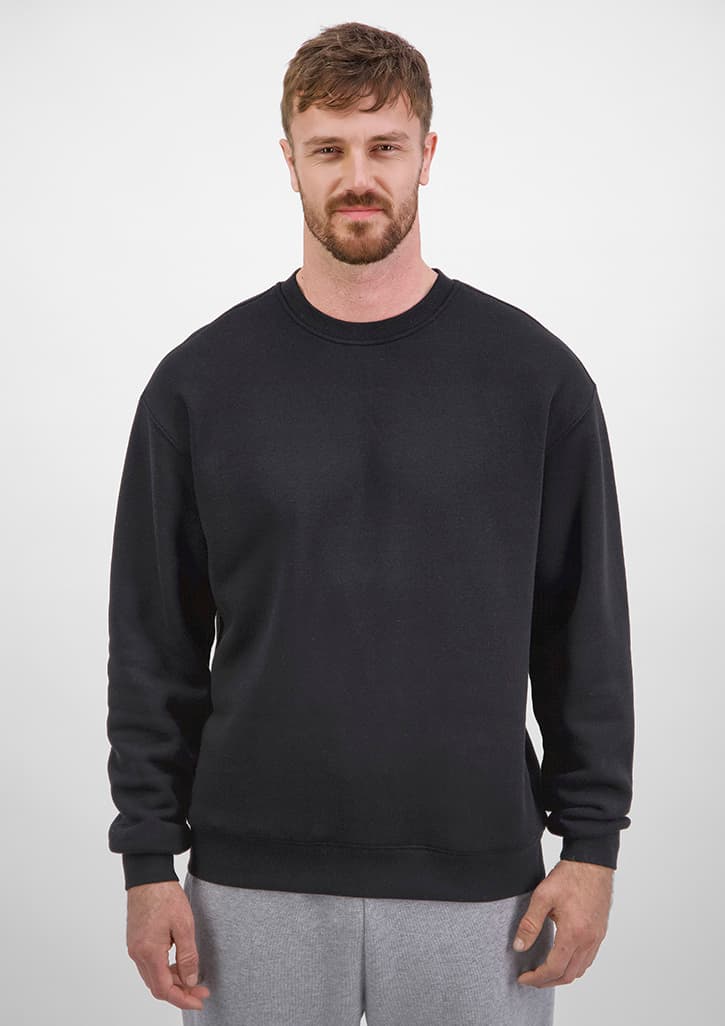 Everyday Mens Crew Sweatshirt — Black