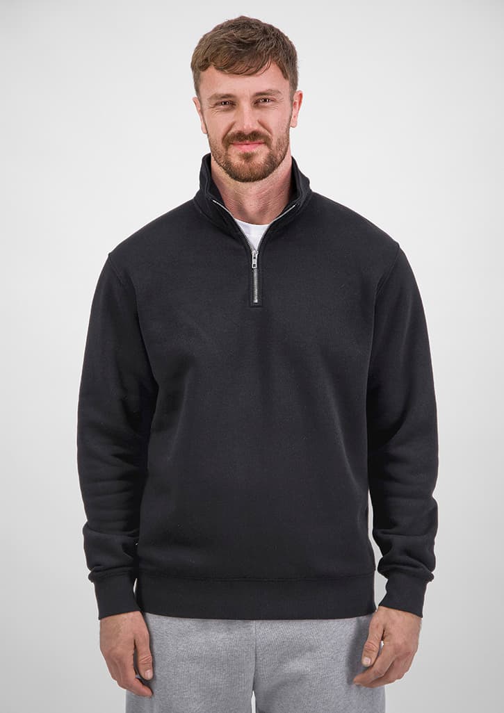 Everyday Mens 1/4 Zip — Black