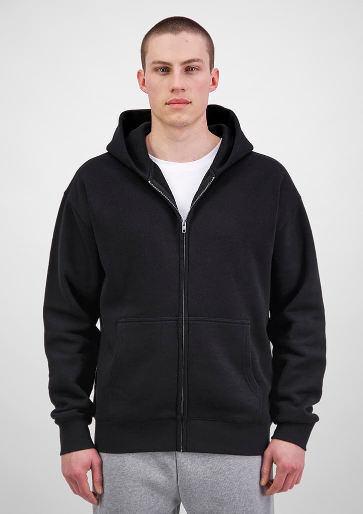 Everyday Mens Zip Hoodie — Black