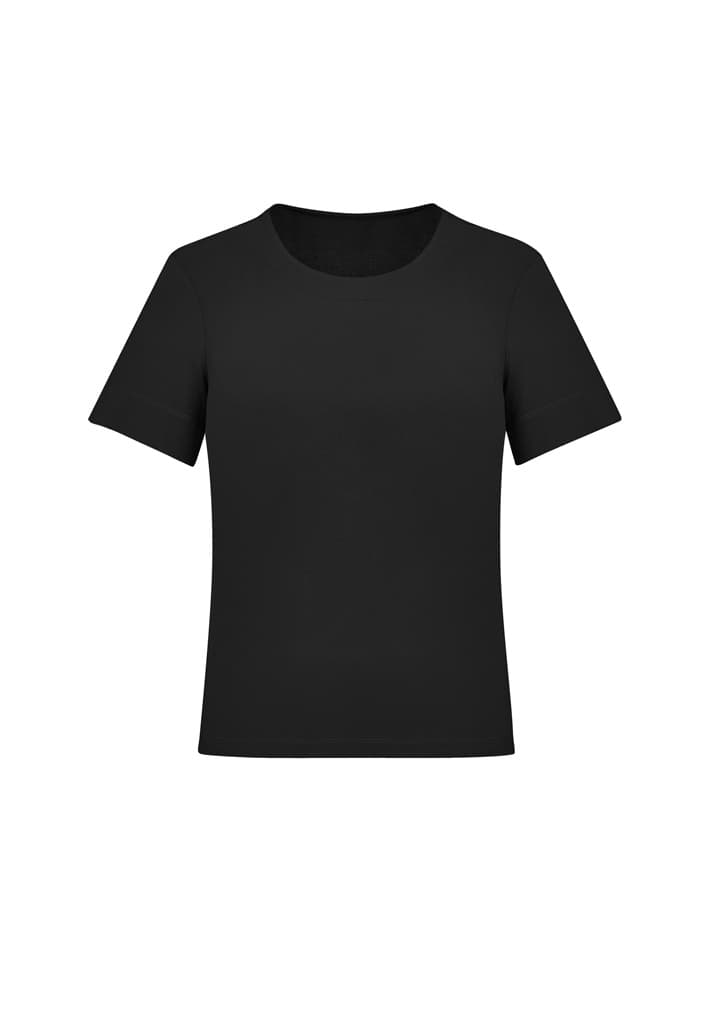 Marley Womens Short Sleeve Jersey Top — Black