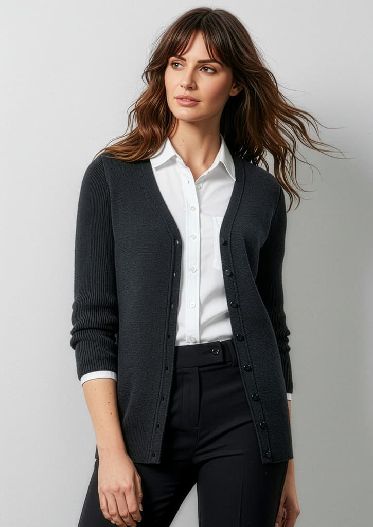 Milano Womens Cardigan — Black