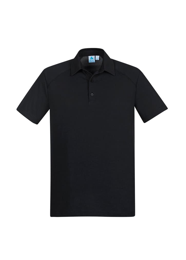 Byron Mens Short Sleeve Polo — Black