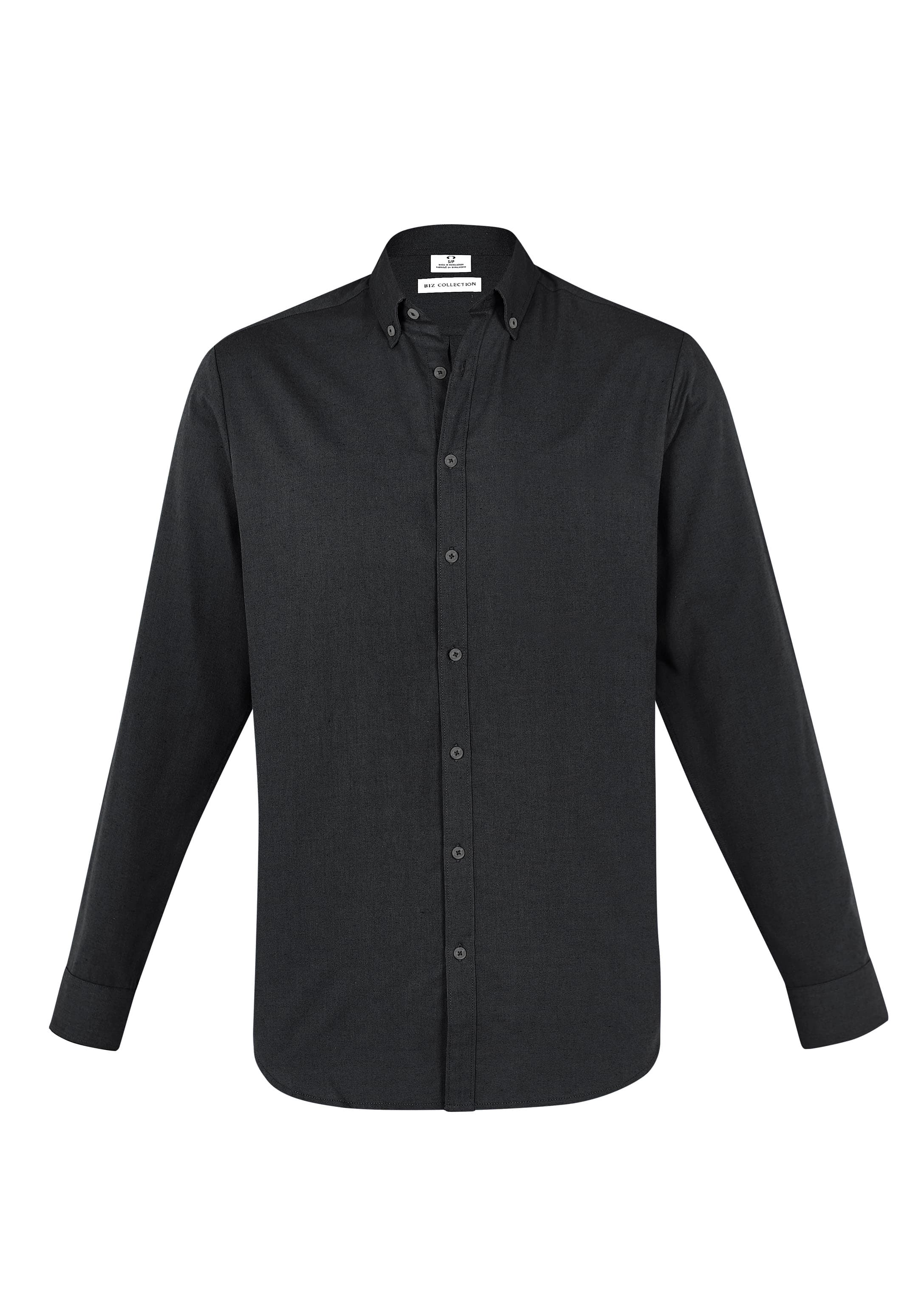 Memphis Mens Long Sleeve Shirt — Black