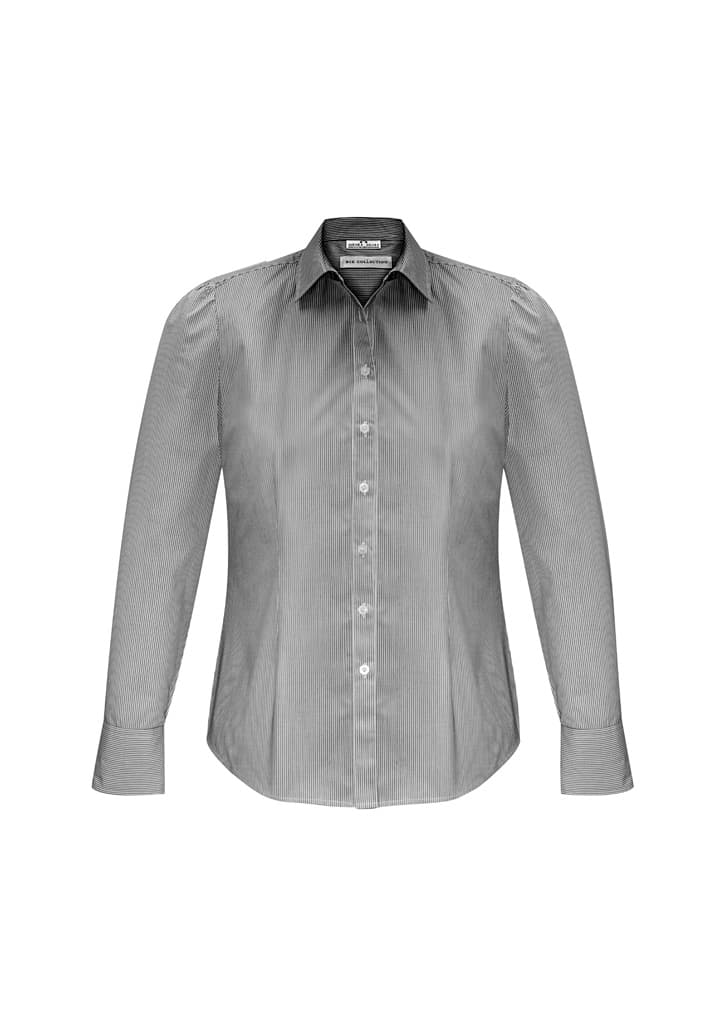 Euro Womens Long Sleeve Shirt — Black