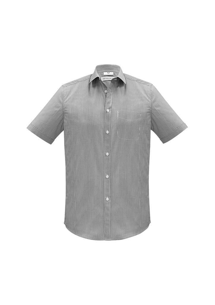 Euro Mens Short Sleeve Shirt — Black