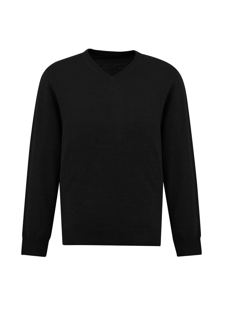 Roma Mens Knit Pullover — Black