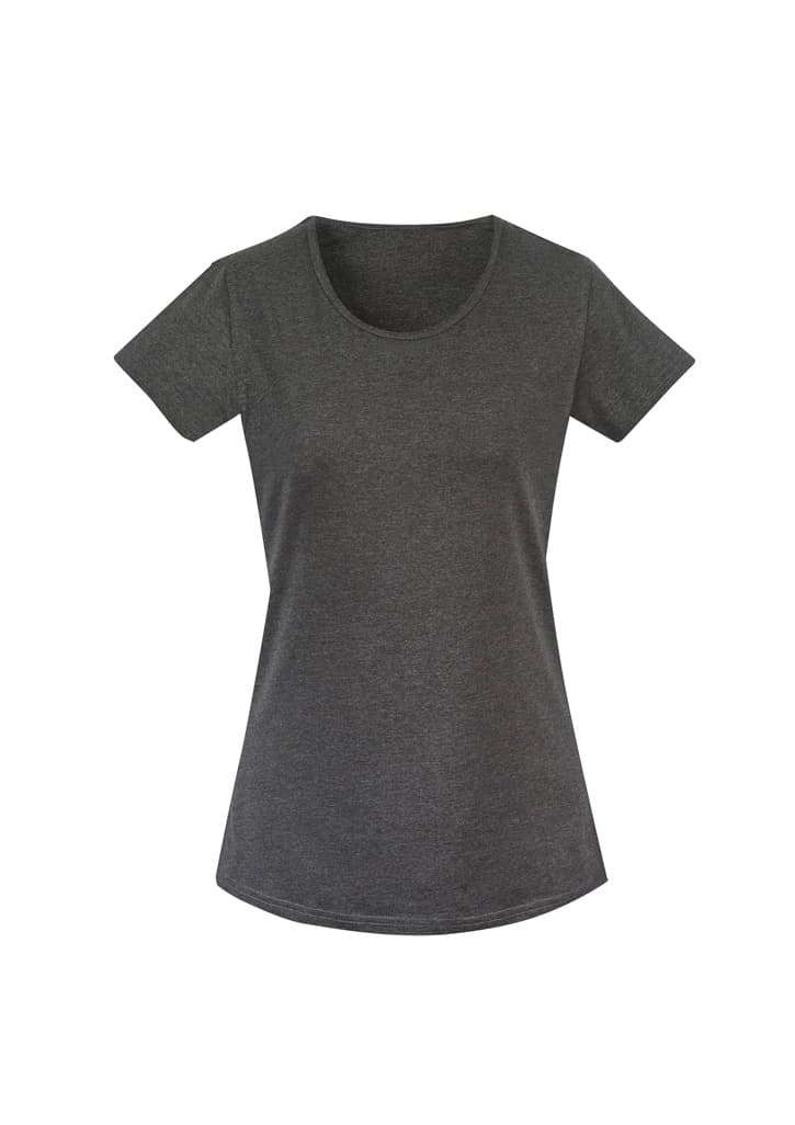 Womens Streetworx Tee — Charcoal Marle