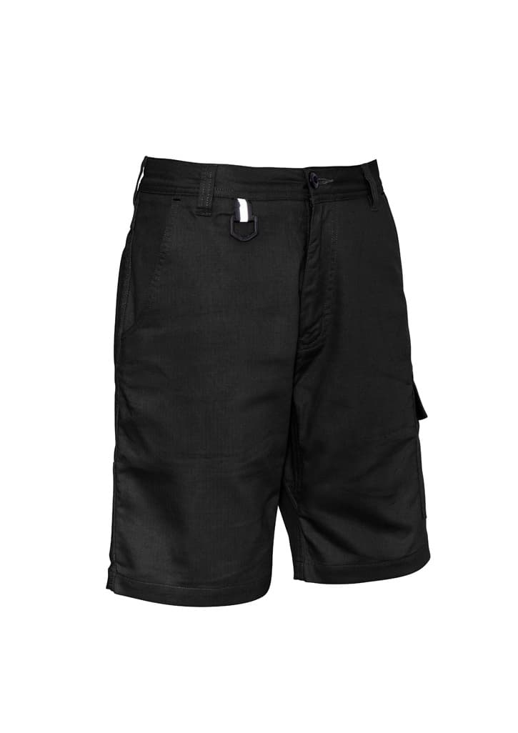 Mens Rugged Cooling Vented Short — Black
