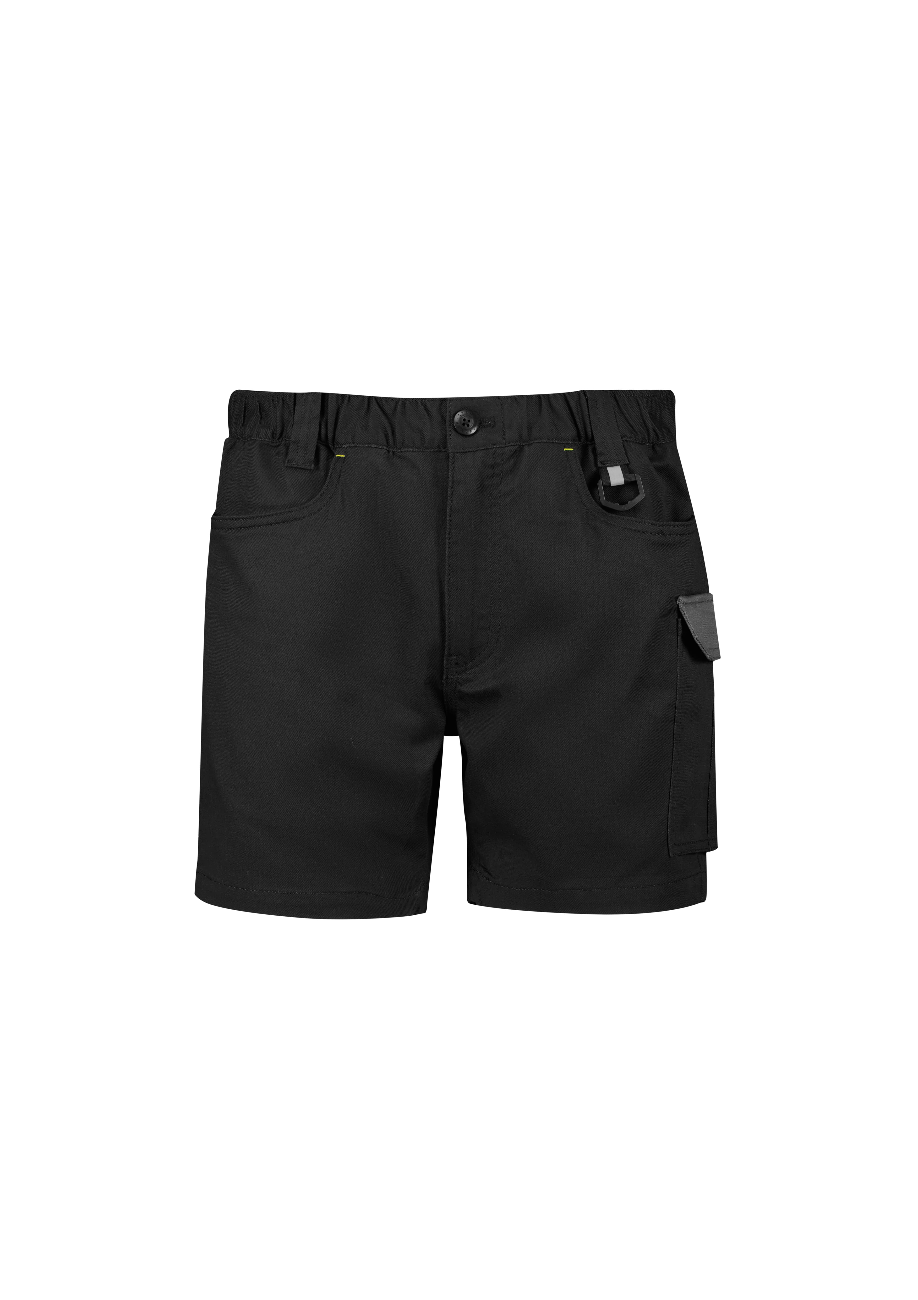 Mens Rugged Cooling Stretch Short Short — Black