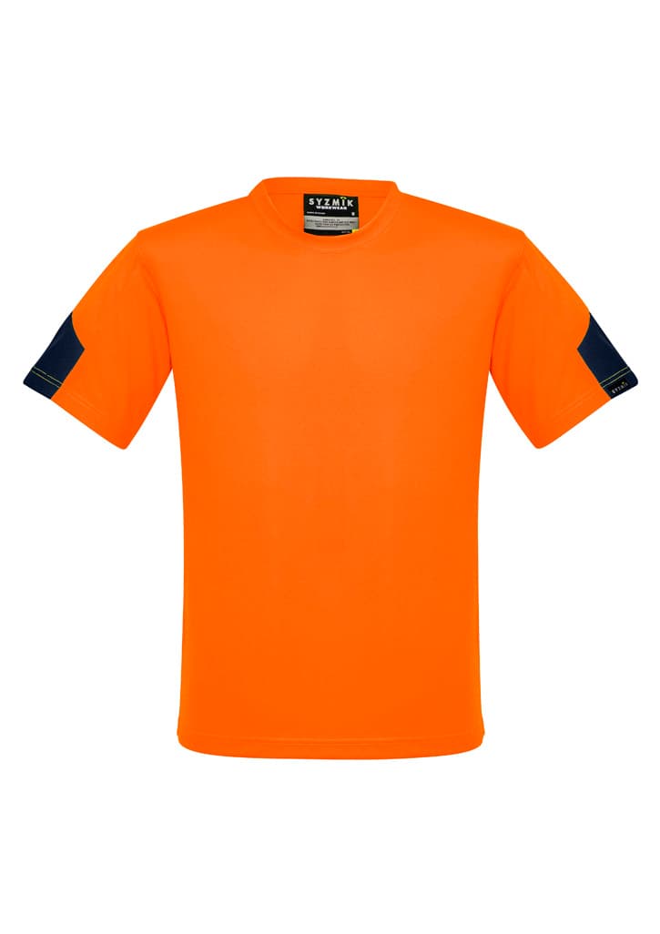 Mens Hi Vis Squad Tee — Orange/Navy