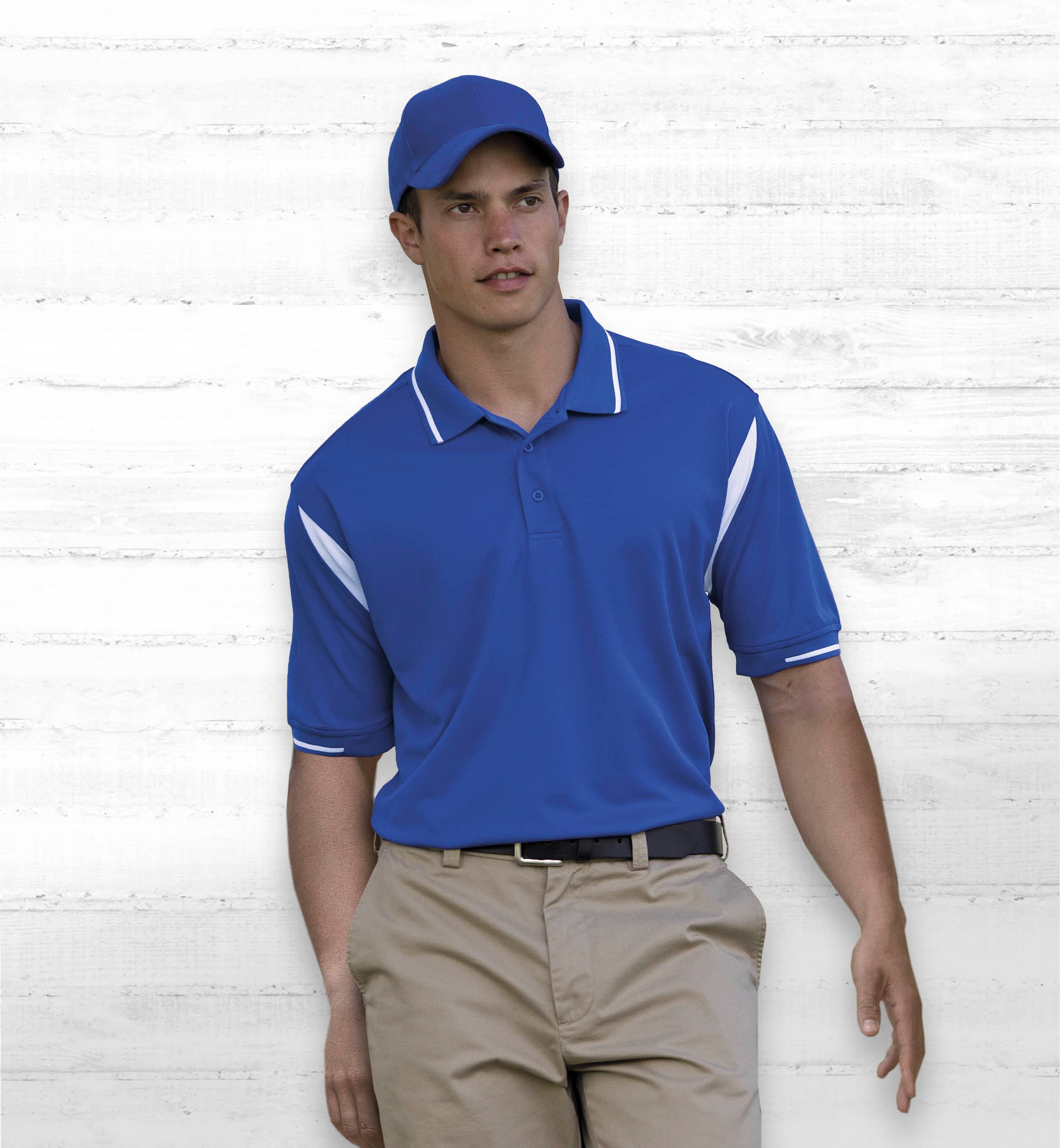 Dri Gear Insert Polo — Black/Charcoal
