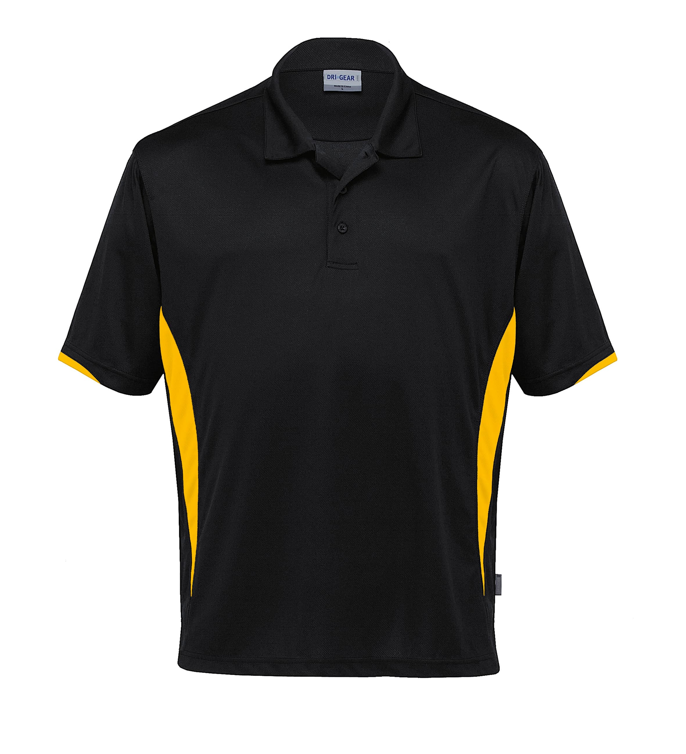 Dri Gear Zone Polo — Black/Gold