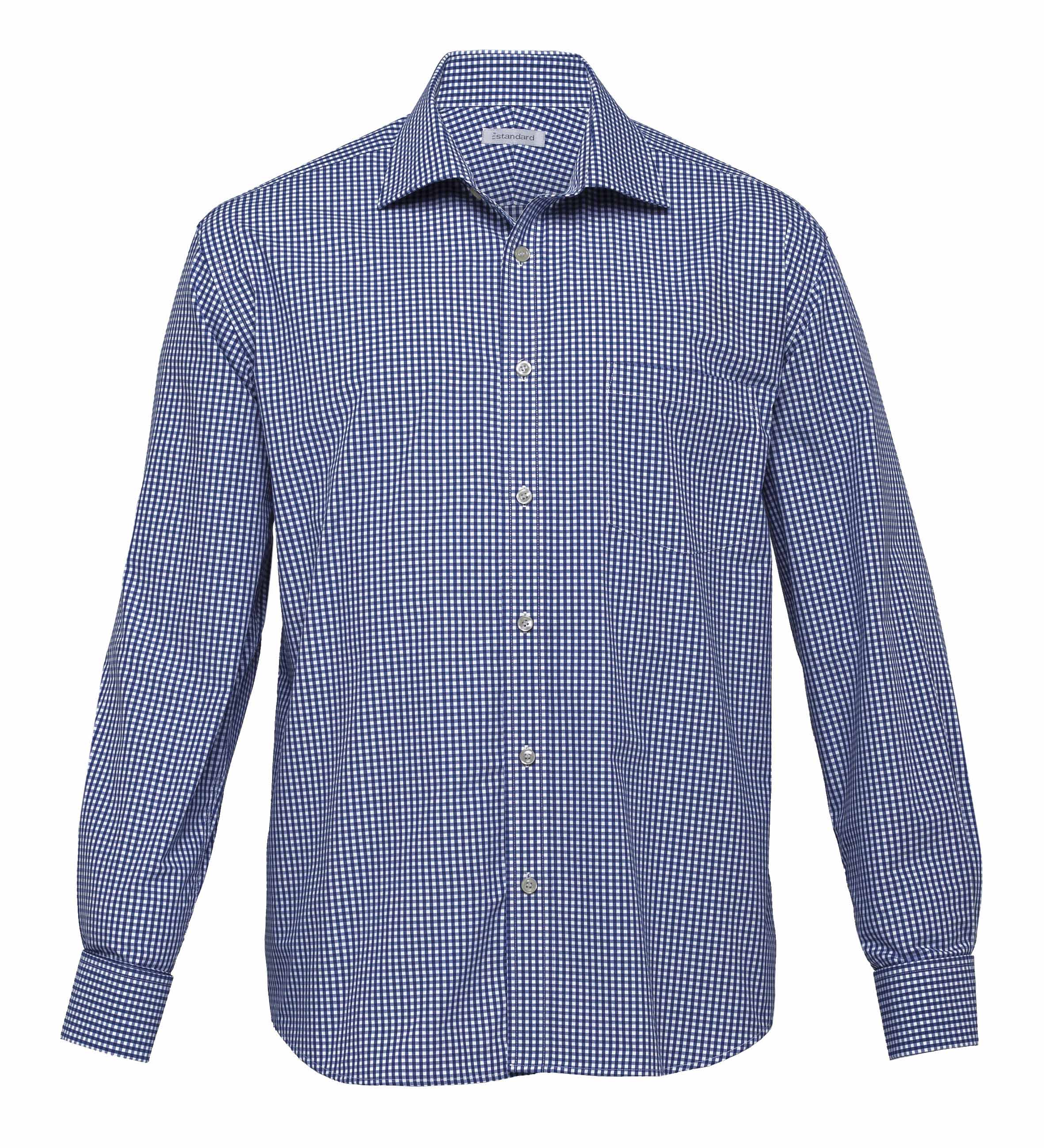 The Soho Check Shirt - Mens — Navy/White