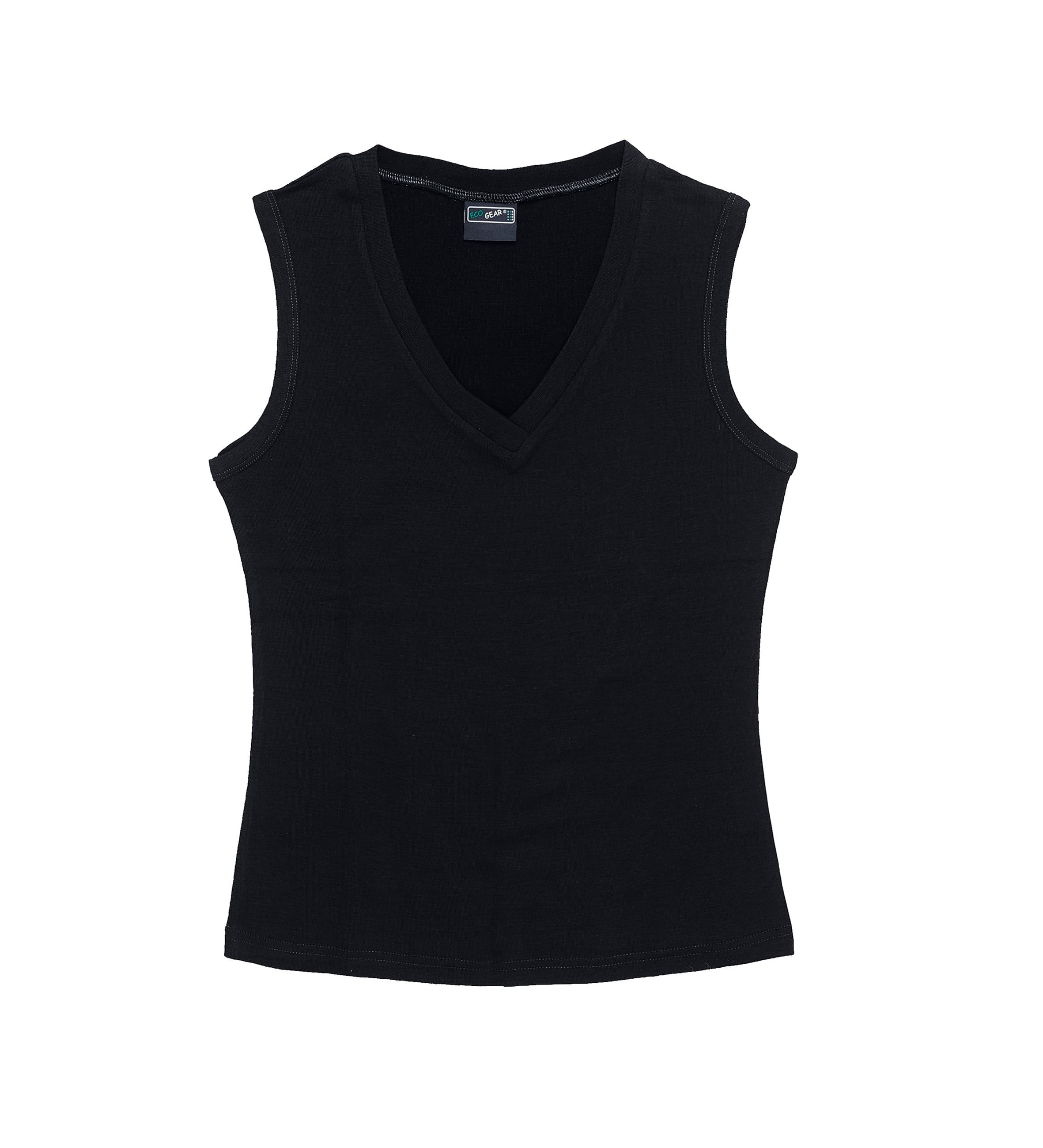 Merino Vest - Womens — Black