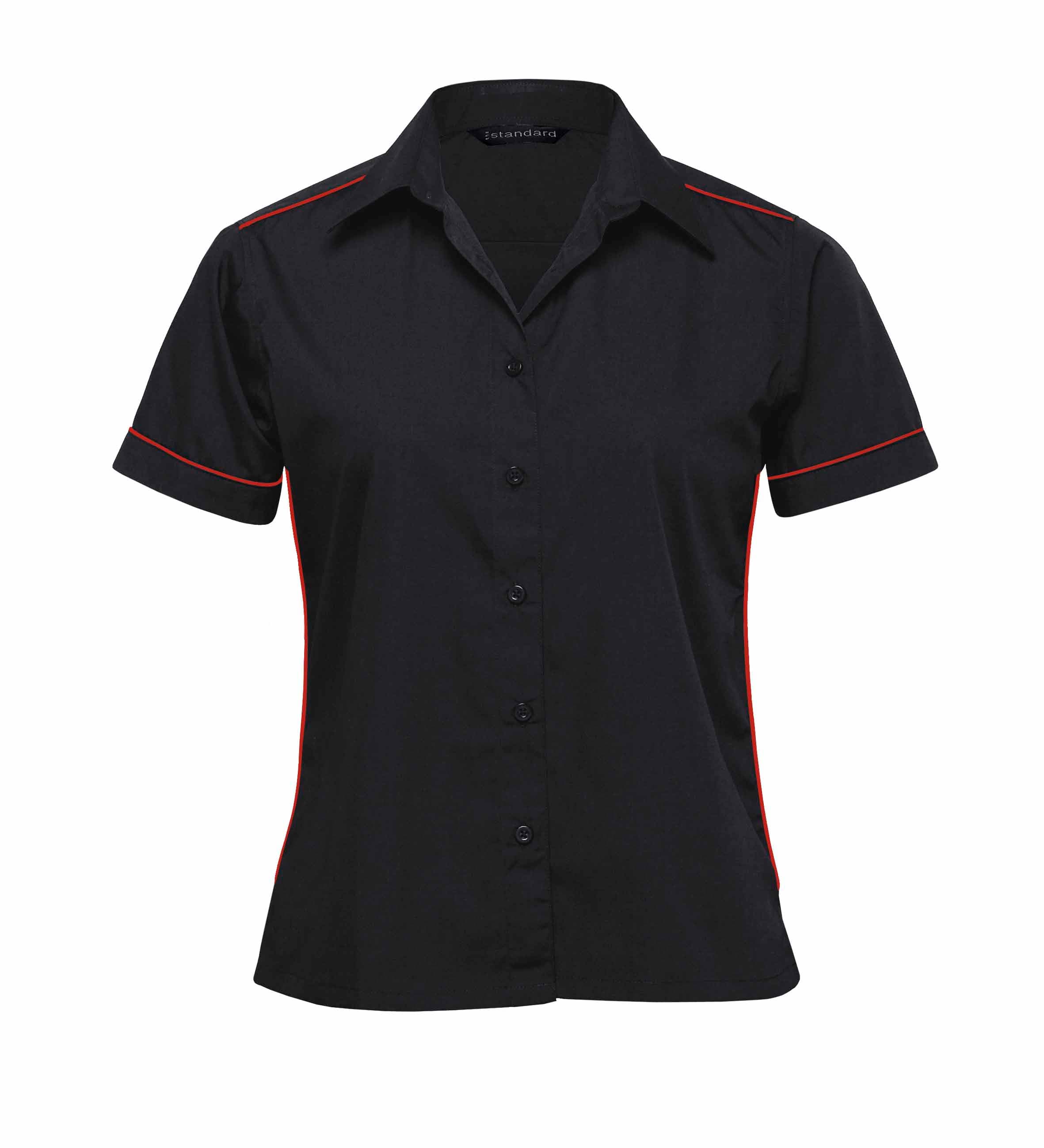 The Matrix Teflon Shirt - Womens — Black/Red