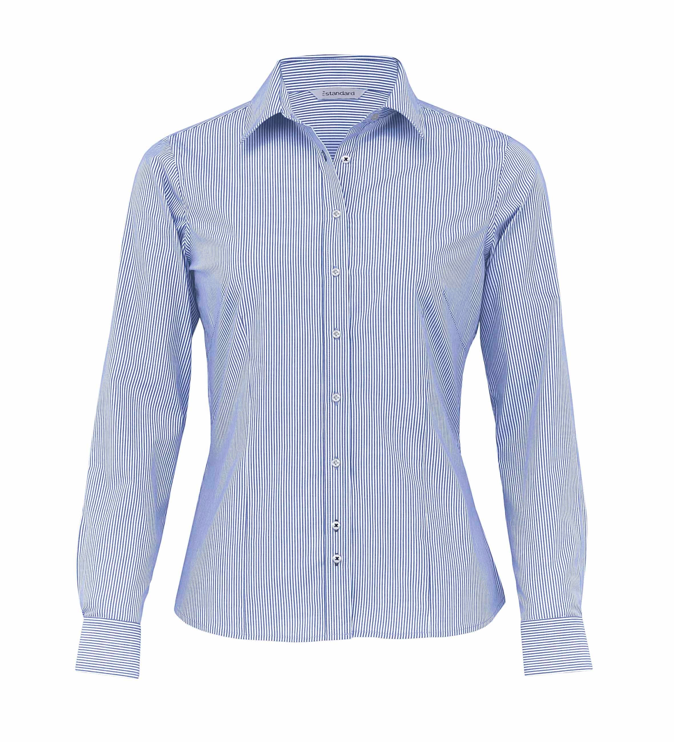 The Yale Stripe Shirt - Womens — Blue/White