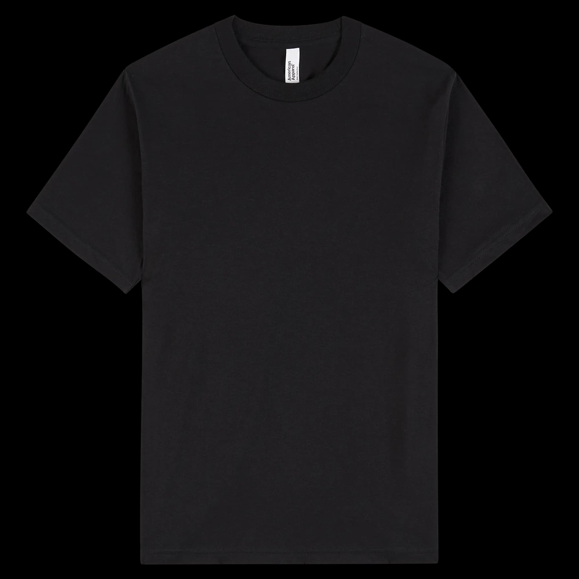 2001CVC American Apparel Unisex CVC Short Sleeve T-Shirt — Black