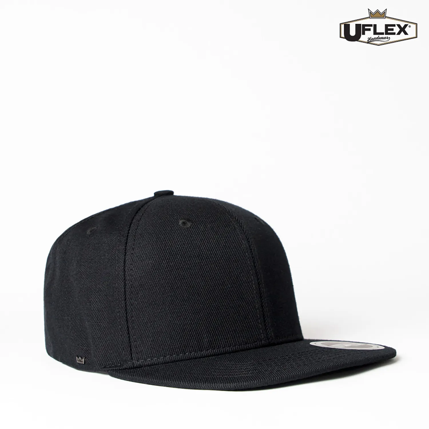 U15606 UFlex Adults Snap Back 6 — Black