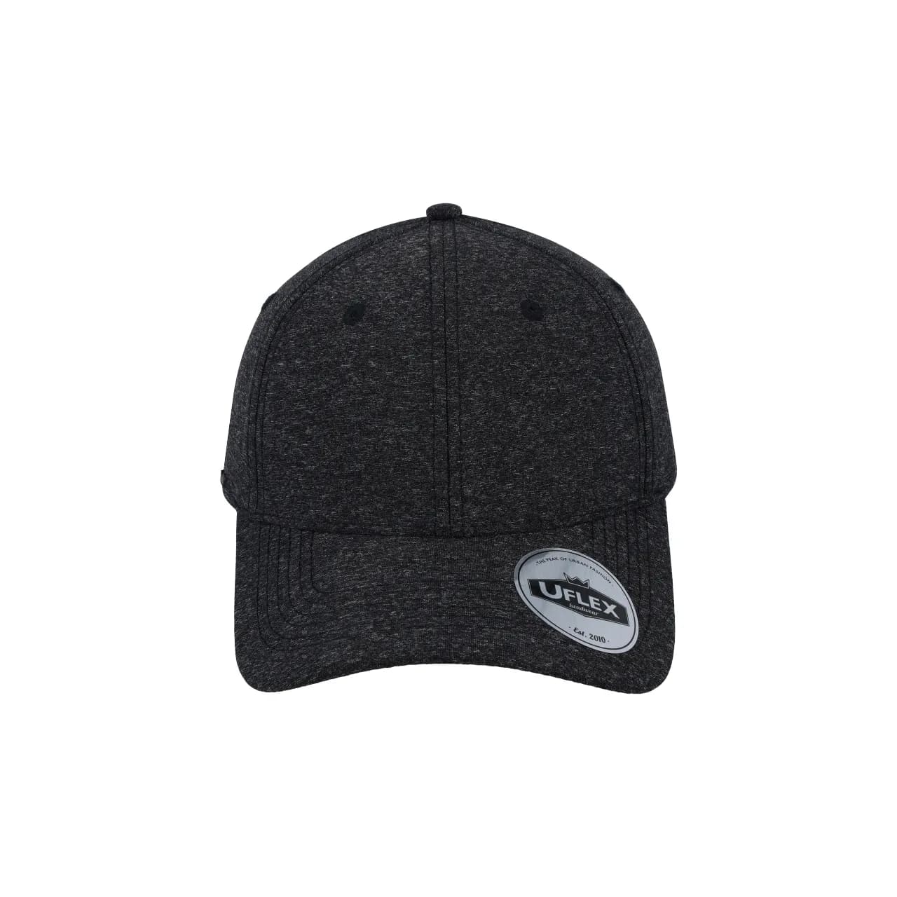 U15608 UFlex Adults Pro Style 6 Panel Snapback — Active Black Melange