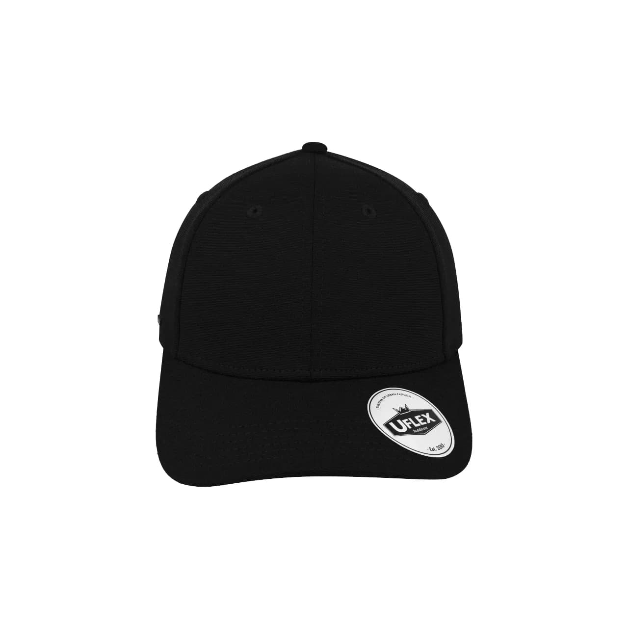 U20610TR 6 Panel Baseball Corporate Cap — Black