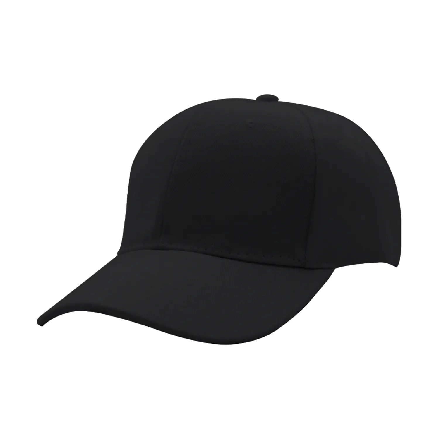V6038 Headwear24 Fade Resistant 6 Panel Cap — Black