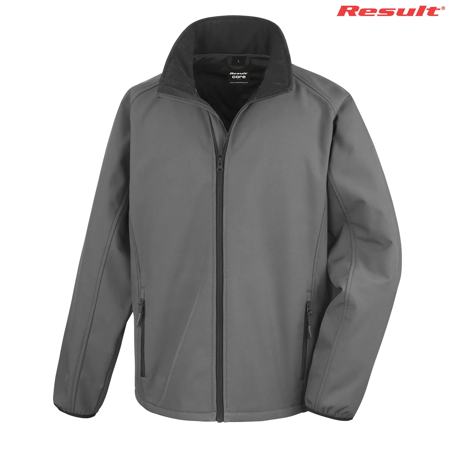 R231M Result Adult Printable Softshell Jacket- Clearance  — Grey