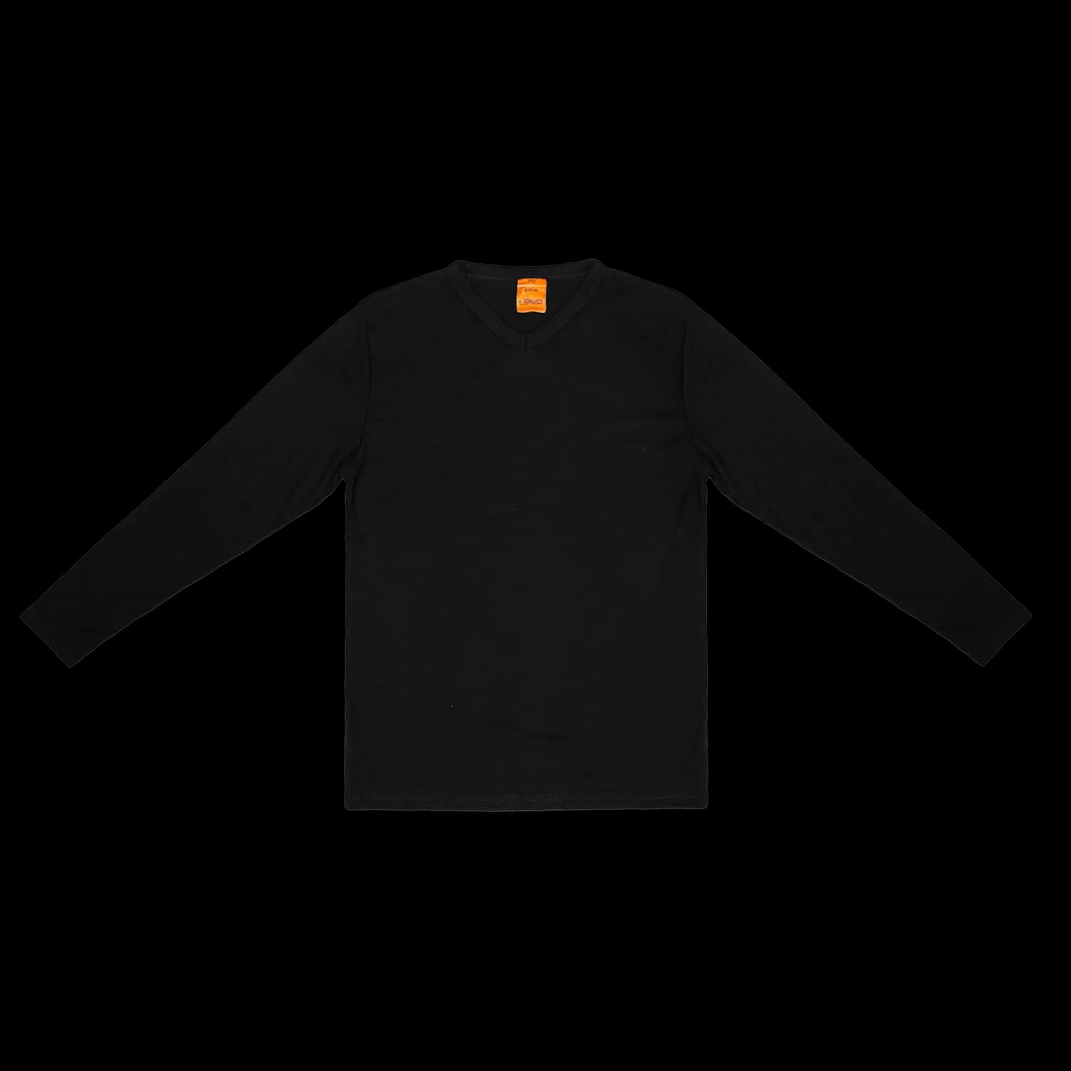 R455B Work-Guard Youth Longsleeve V-Neck Thermal — Black