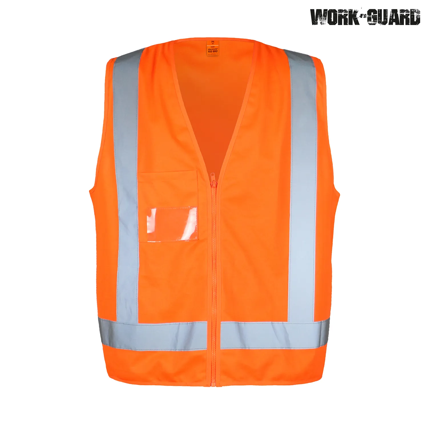 R462X Work-Guard Hi Visibility Safety Vest Day/Night — Safety Orange
