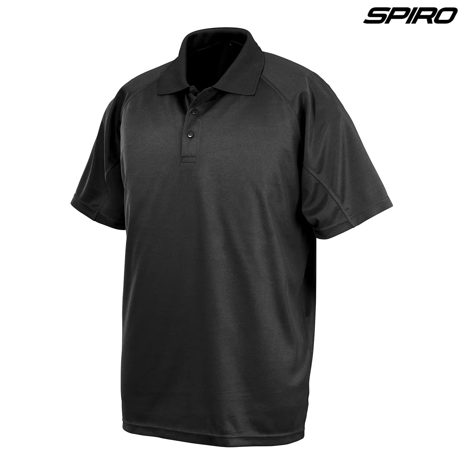 S288X Spiro Impact Performance Aircool Polo — Black