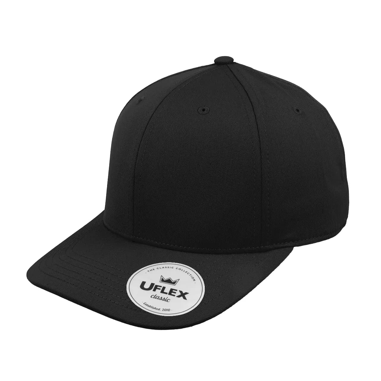 UC24600 UFlex Classic 6 Panel Cap — Black