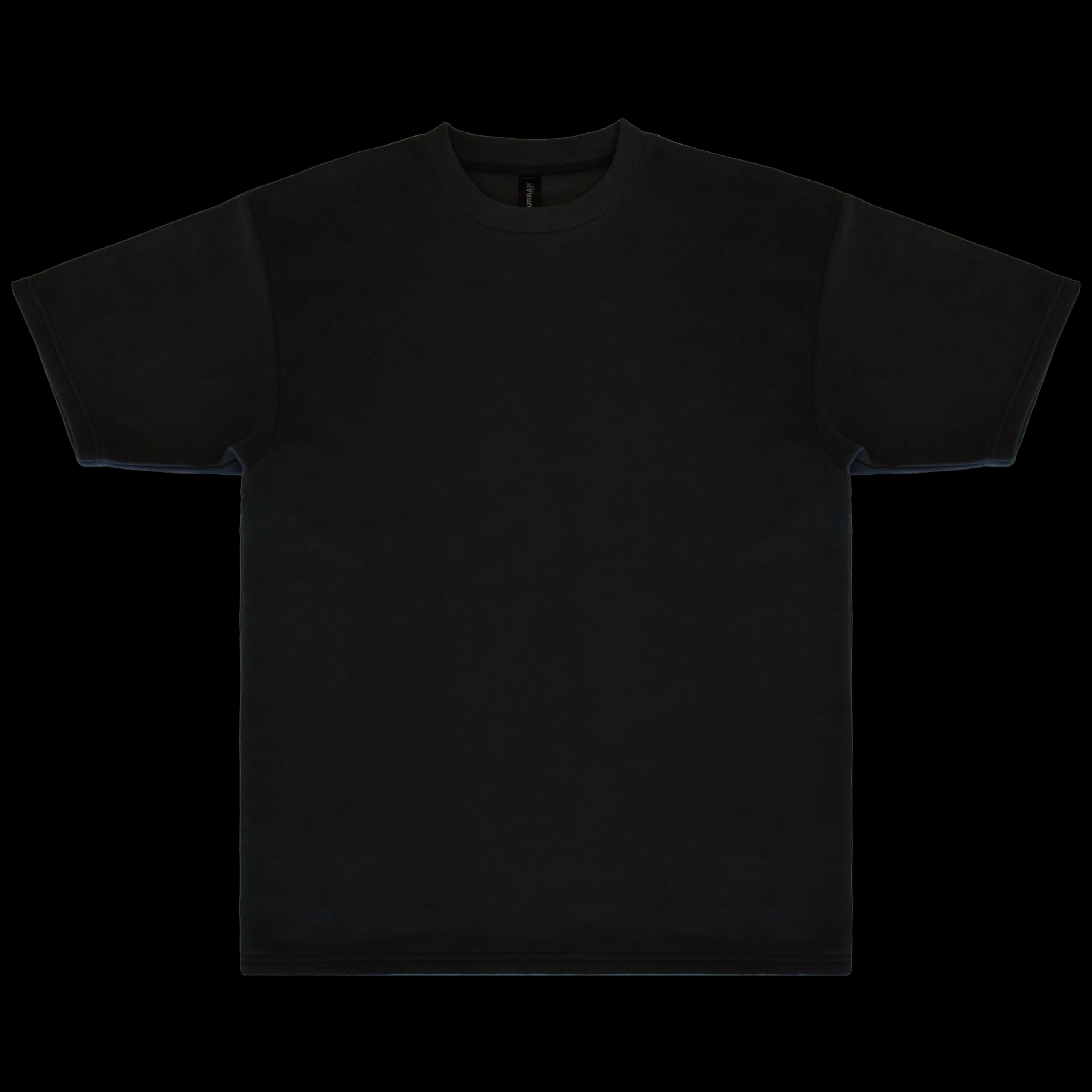 UAFT180 Urban Active Fleece Tee — Black