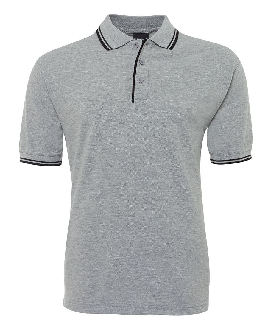 JB's CONTRAST POLO — 13% Marle/Black