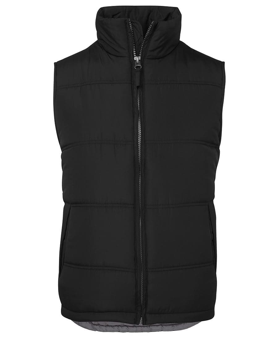JB's ADV PUFFER VEST BLACK/GREY-2XS — Black/Grey
