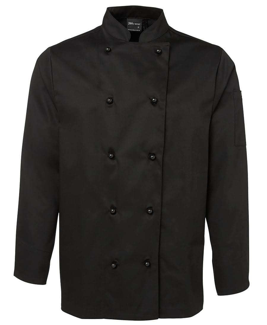 JB's L/S CHEFS JACKET BLACK-2XS — Black