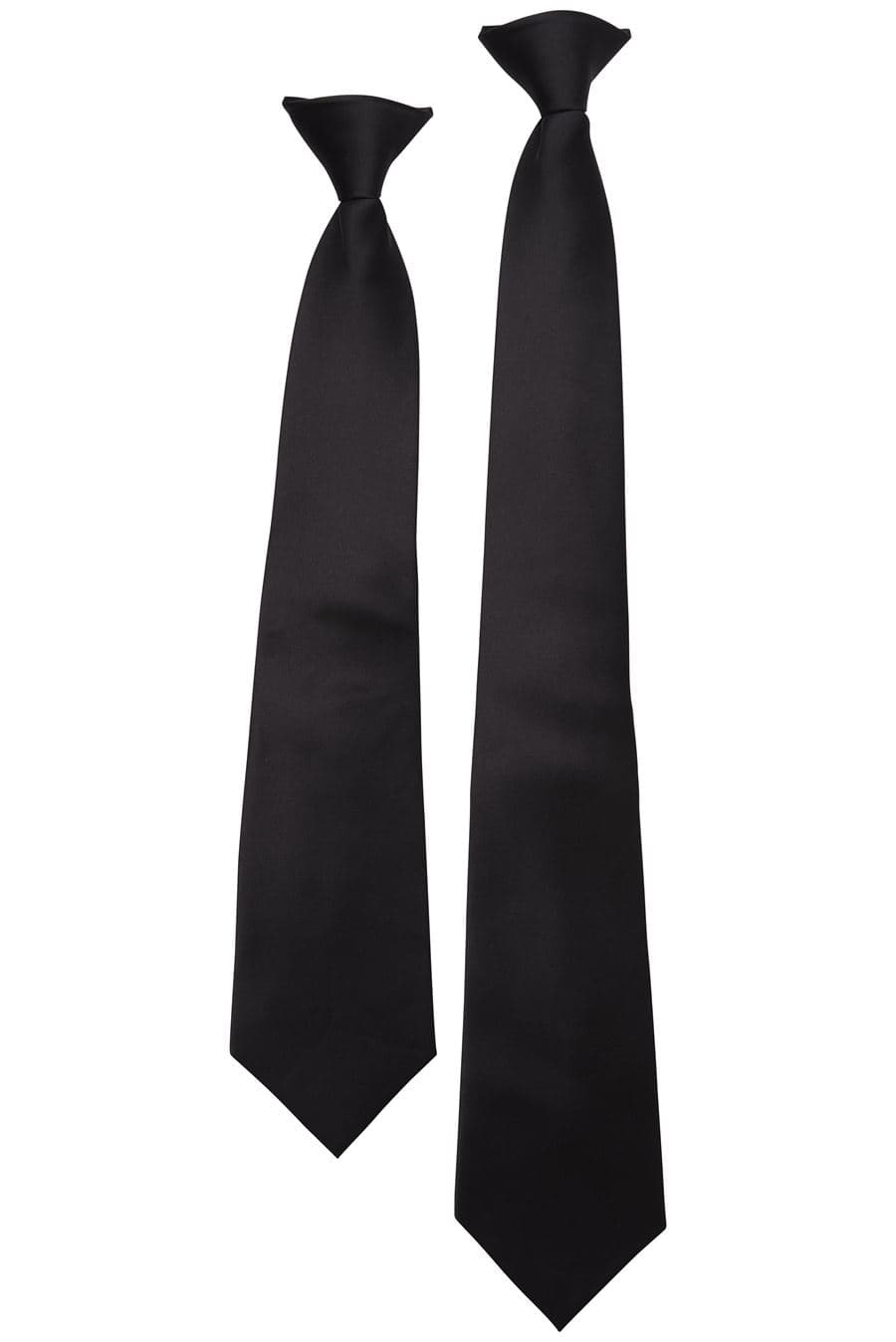 JB's CLIP ON TIE (5PACK) — Black
