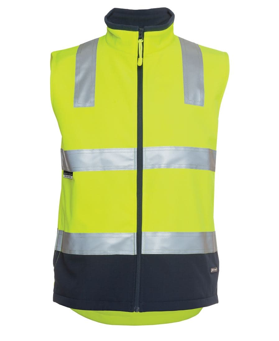 JB's HV 4602.1 (D+N) SOFTSHELL VEST — Lime/Navy