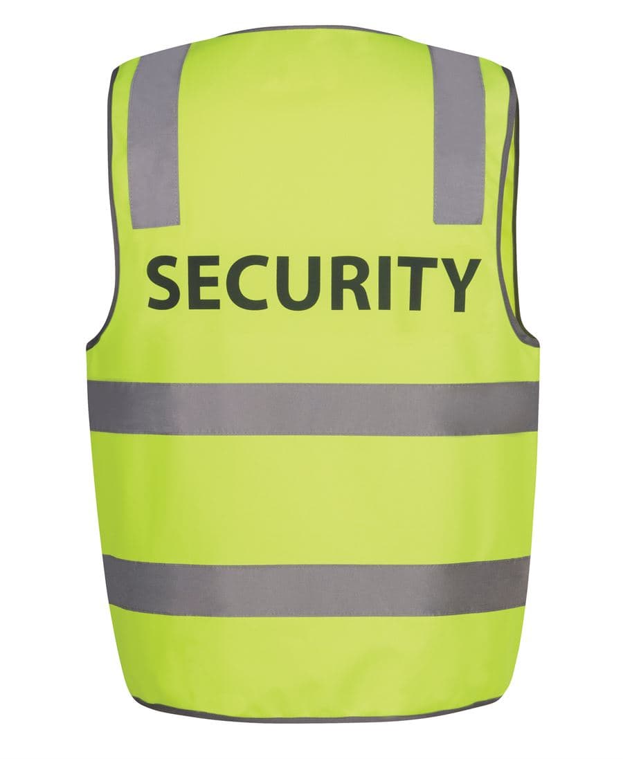 JB's HV (D+N) SAFETY VEST PRINT SECURITY LIME -S — Lime