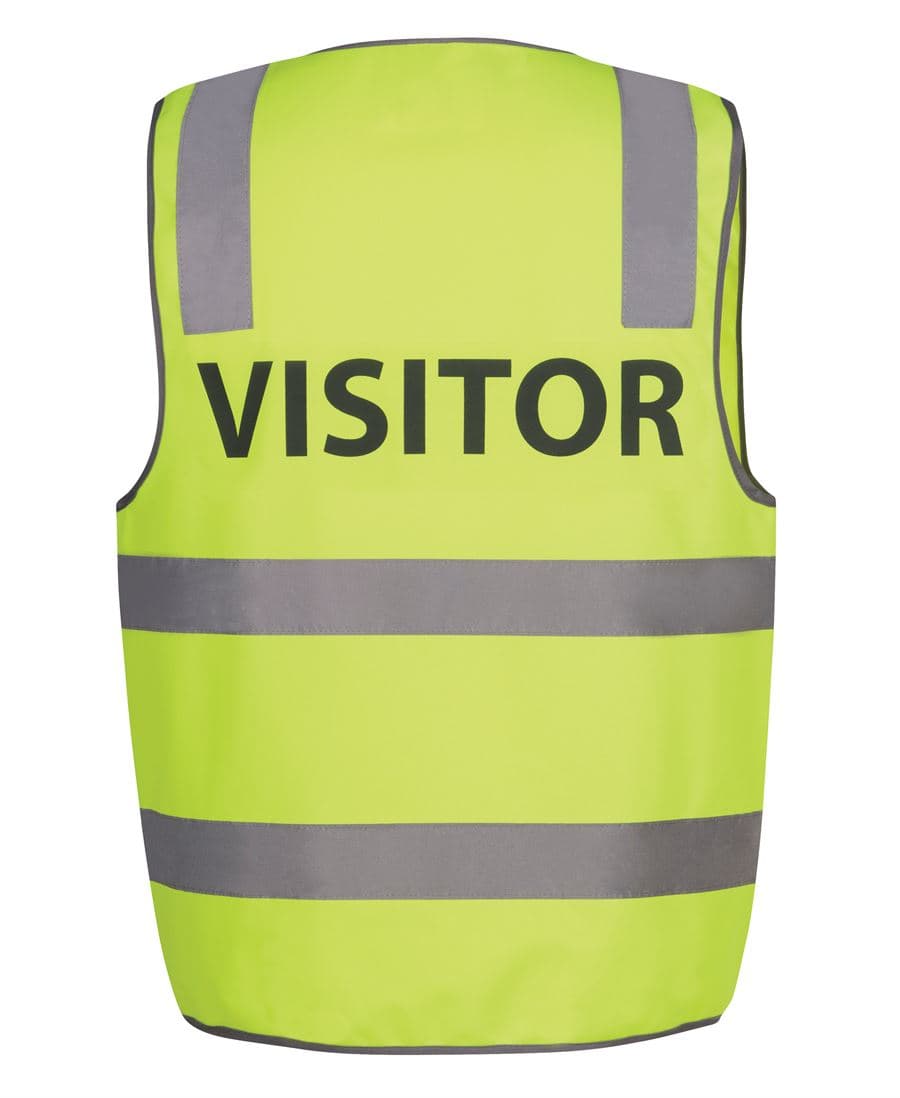 JB's HV (D+N) SAFETY VEST PRINT VISITOR LIME -S — Lime