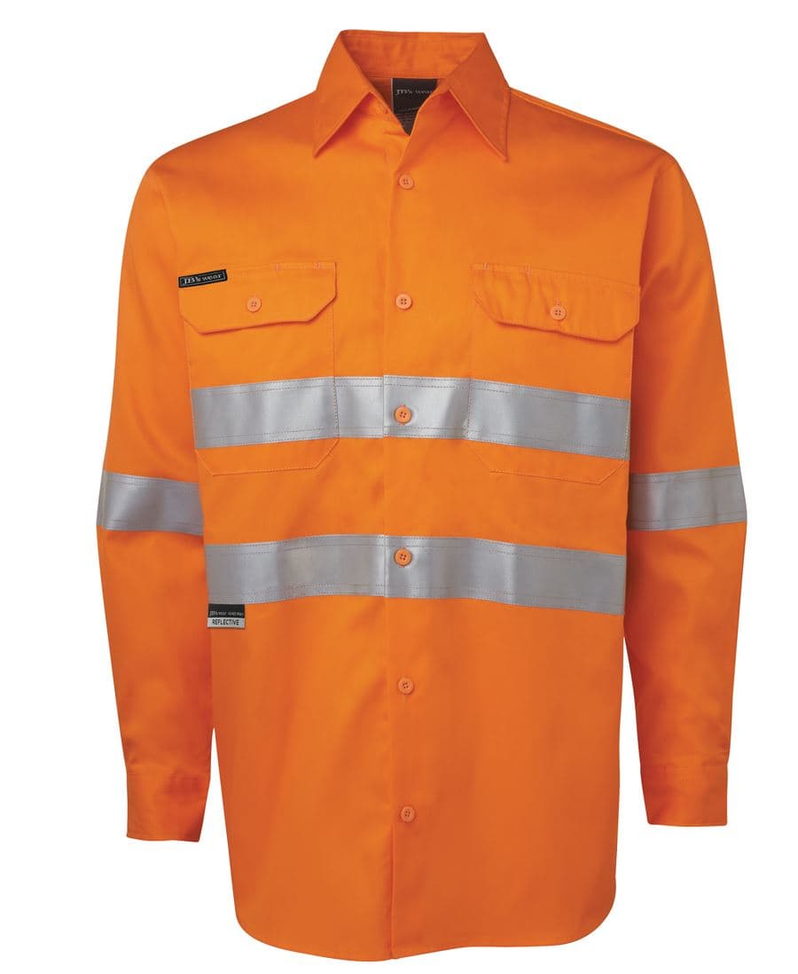 JB's HV (D+N) L/S 150G W/SHIRT YELLOW/BLACK -3XS — Orange