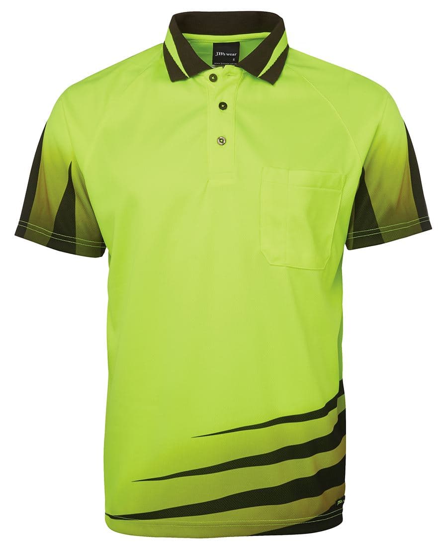 JB's HV 4602.1 RIPPA SUB POLO — Lime/Black