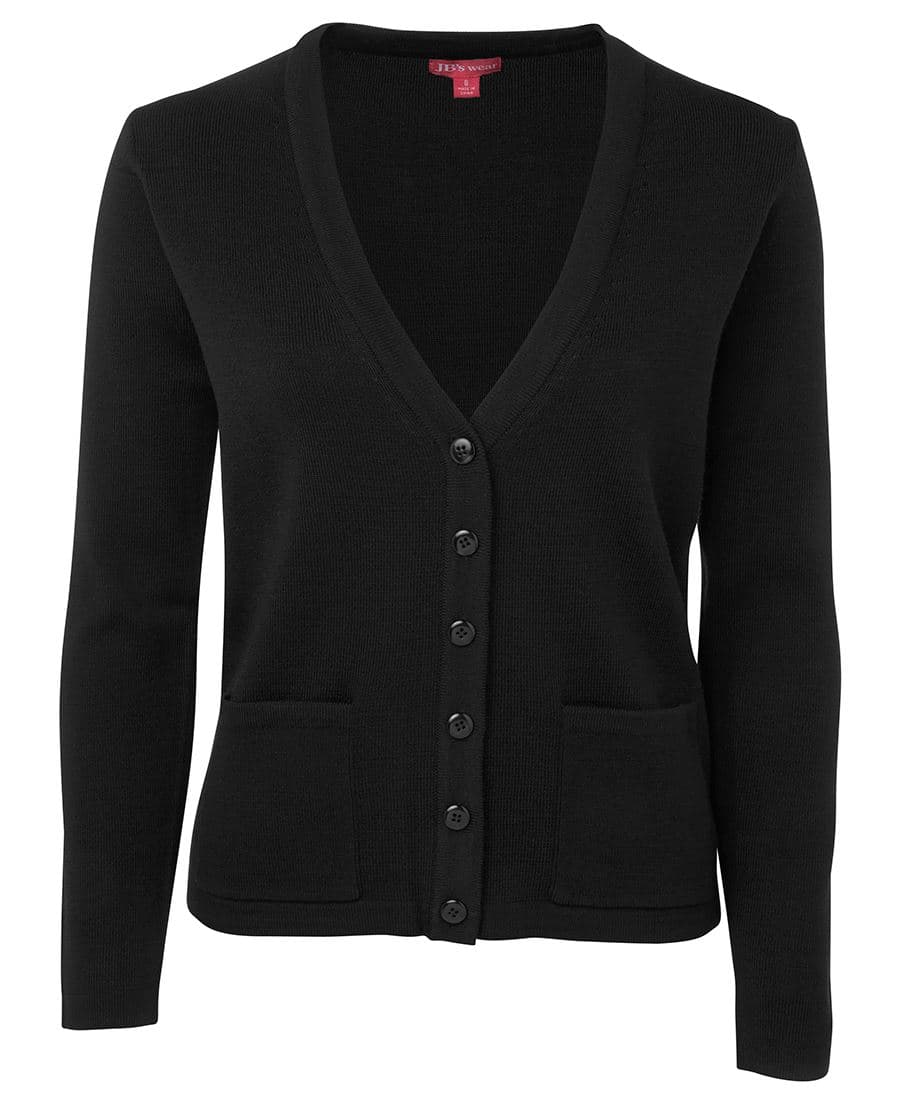 JB's LADIES KNITTED CARDIGAN BLACK-08 — Black