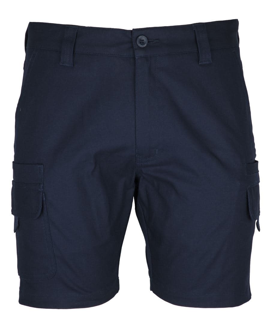 JB's MULTI POCKET STRETCH CANVAS SHORT TAUPE-77 — Navy