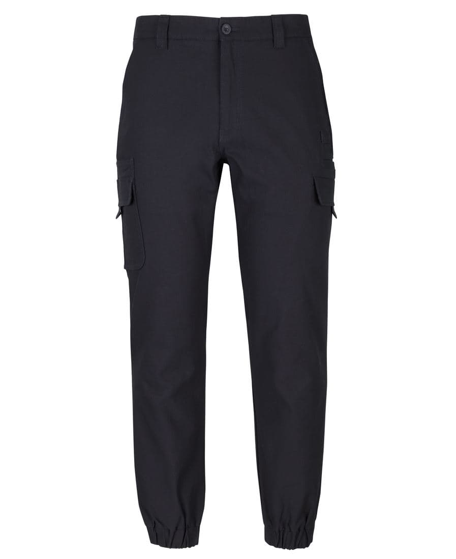 JB's MULTIPOCKET STRETCH CANVAS JOGGER — Black