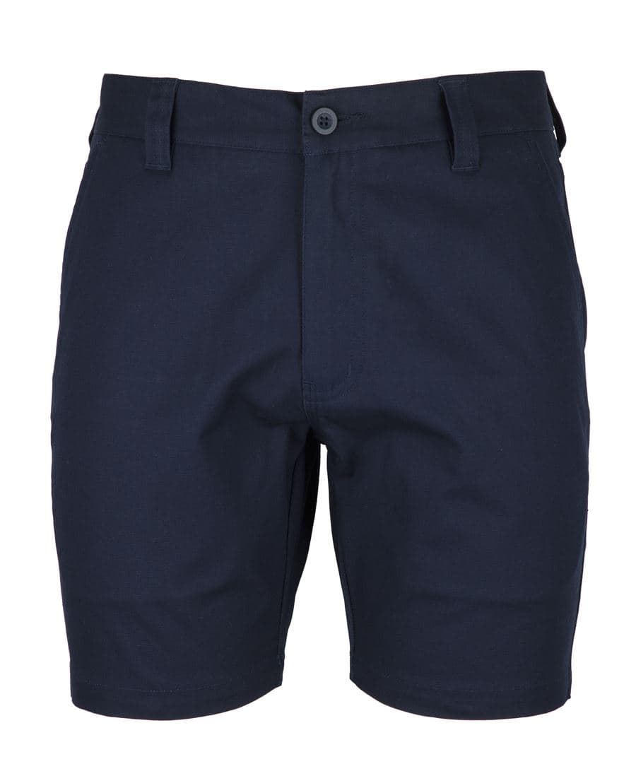 JB's STRETCH CANVAS SHORT TAUPE-77R — Navy