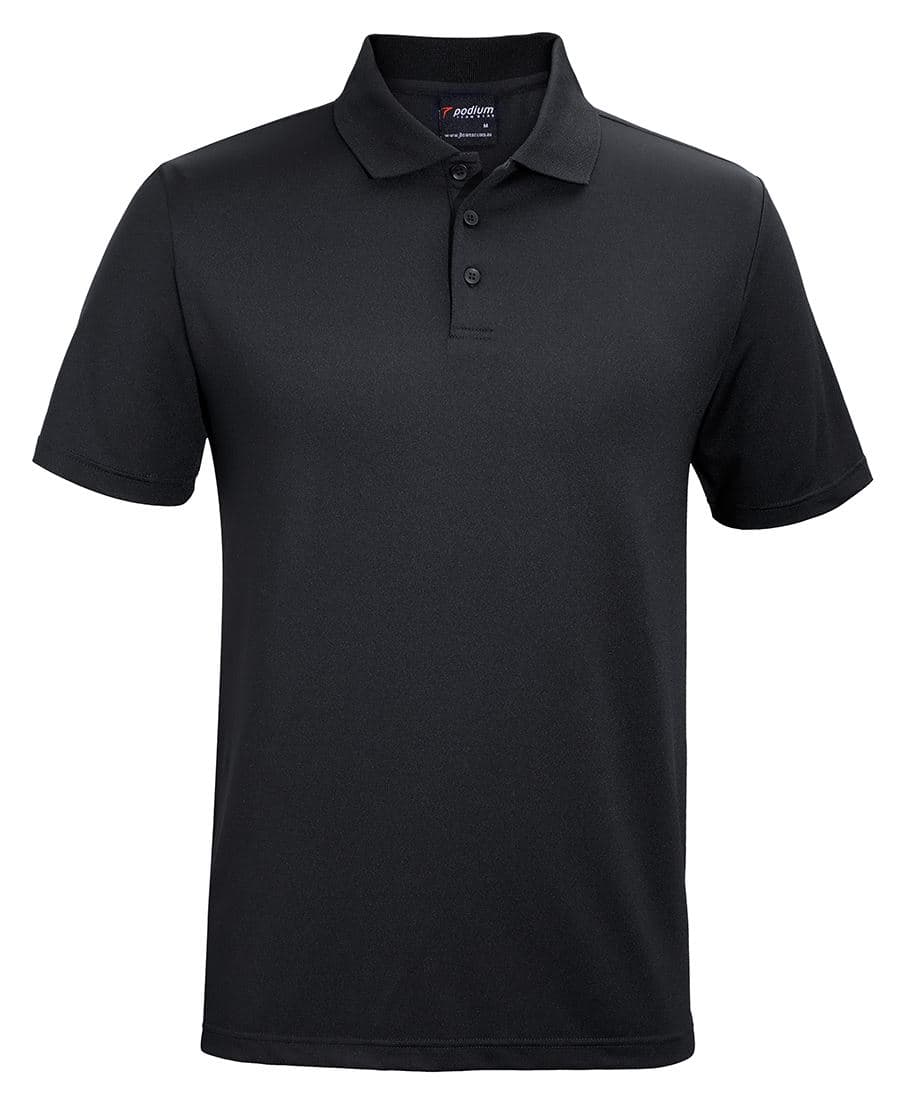 PODIUM STRETCH POLO — Black
