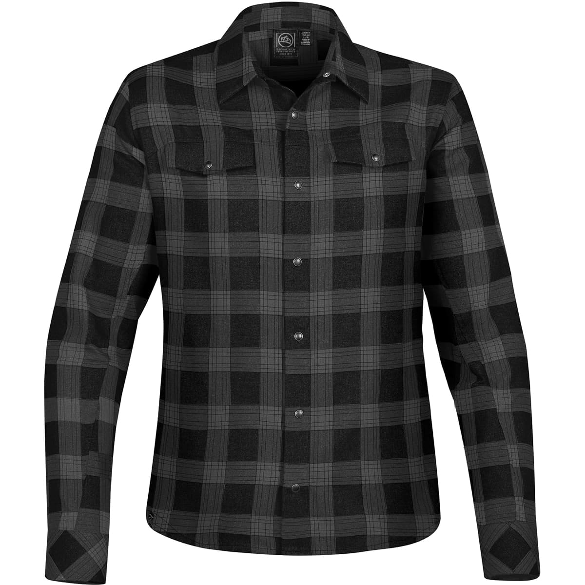 WOMANS LOGAN SNAP FRONT SHIRT — Carbon